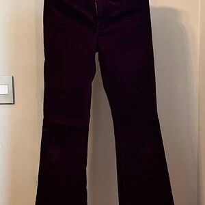 Dark Purple Corduroy Pants